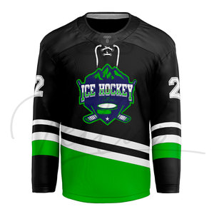 Jersey de Hockey sobre Hielo Personalizado de Alta Calidad para Hombre con Impresión Profesional, 100% Poliéster Transpirable de Secado Rápido, Logotipo Frontal - Product Image 4
