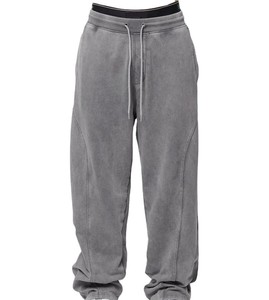 Pantalons de survêtement pour hommes en gros, personnalisables avec logo, en coton, faible MOQ, marque privée, OEM - Product Image 1