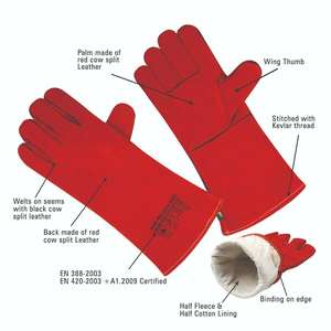The Best Large Heavy Duty Durable Cowhide <b>Leather</b> Work <b>Gloves</b> I Welder <b>Gloves</b> <b>for</b> Truck <b>Driving</b>, Warehouse, Gardening, Farming - Product Image 3