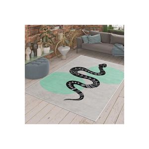 Alfombra de poliéster con estampado Digital con motivo de serpiente, patrón cuadrado rectangular para el hogar, sala de estar, dormitorio, adolescentes, oficina, hecha a máquina - Product Image 3