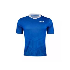 Camiseta de Rugby para hombre, Jersey masculino de Rugby con Logo personalizado, Color brillante, precio barato, estilo de cuello redondo personalizado - Product Image 3