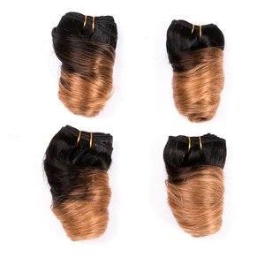 Extensions de cheveux 100% humains, cheveux humains, vierges, bouclés et amples, fabriqués en usine - Product Image 1