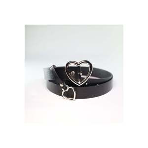 Ceinture pour femme avec boucle en forme de cœur, ceinture pour pantalon, ceinture pour veste, ceinture pour robe, ceinture pour chemise - NOIR - Product Image 5