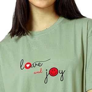 Cómoda camiseta de gran tamaño para mujer, ropa informal, camiseta de gran tamaño para mujer, ropa de calle hecha en Pakistán para mujer - Product Image 4