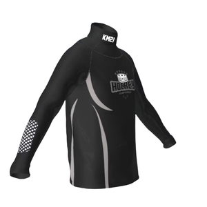 Unisex Breathable Poly Ice Hockey Base Layer Shirt Raglan Sleeves Neck Guard Plus <b>Size</b> Quick Dry Custom OEM Printed Adults Team - Product Image 6