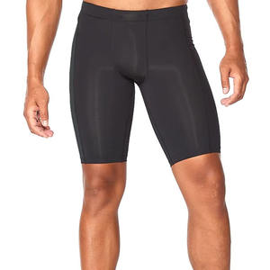 Short d'entraînement double couche Gym Performance Compression Running High Street Style Bodybuilding Compression Shorts - Product Image 5