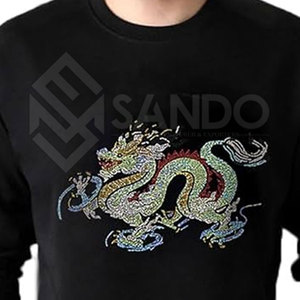 สเวตเชิ้ตสีพื้นสำหรับผู้ชาย, เสื้อสเวตเชิ้ตลำลองสำหรับฤดูหนาว - Product Image 5