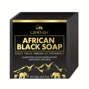 Savon Noir Africain Naturel Anti-Taches et Cicatrices d'Acné, à la Vitamine E, Avoine, Aloès et Huile d'Argan pour le Traitement de l'Acné - Meilleures Ventes - Product Image 6