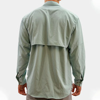 Chemise décontractée sur mesure de haute qualité pour hommes, service OEM, en popeline polyester/coton, col rabattu, anti-rétrécissement, teinte unie