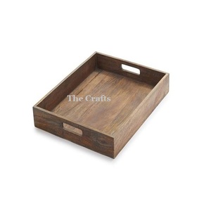Ustensiles de cuisine servant des collations à dessert plateau de nourriture avec taille et forme personnalisées de qualité de luxe plateau de service en bois - Product Image 4