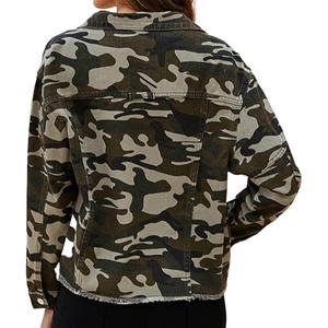Veste en jean camouflage pour femme de haute qualité, personnalisée, en gros, hiver 2025, vêtements d'extérieur élégants pour tous les jours - Product Image 3