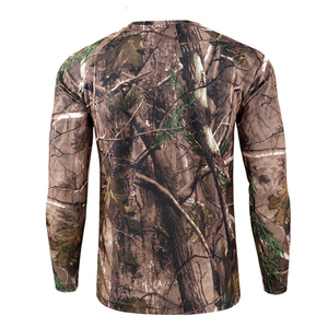 Venta al por mayor de poliéster de rendimiento personalizado transpirable camisa de caza de manga larga para ropa de caza - Product Image 2