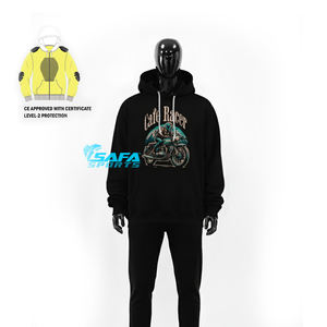 Chaqueta con capucha de motociclista con logotipo personalizado, a prueba de viento para camisa de Kevlar, diseño protector para carreras todoterreno, talla de verano Pakistán - Product Image 6