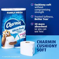 100% Genuine Charmin-Ultra Soft Touch Toilet Paper, 18 Family Mega Rolls| 90 Regular Rolls for Wholesale Buyers