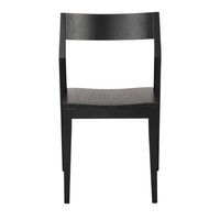 Chaise d'extérieur commerciale en teck robuste et minimaliste moderne, chaise de restaurant, mobilier de salle à manger avec des prix compétitifs