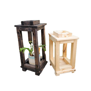Lanterne à bougie décorative en bois et en acier inoxydable de conception établie pour la décoration de la maison mariage nouvelle arrivée disponible ici - Product Image 2