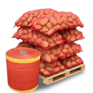 Professionele Leverancier Op Maat Mesh Polyester Produceren Tas Met Trekkoord, Polymesh, Zak Voor Het Verpakken Van Aardappel