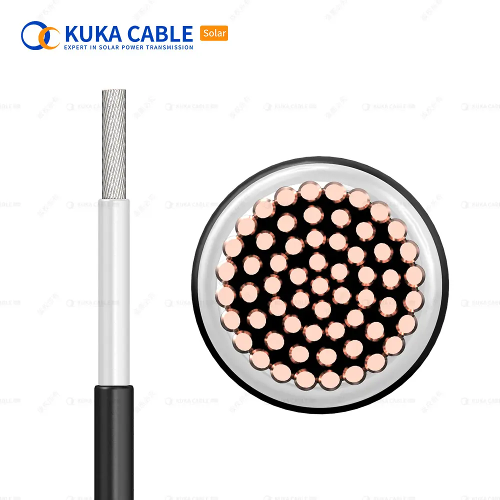 Harga grosir kabel surya bersertifikasi 4 6 10mm 1500V EN50618 untuk panel surya
