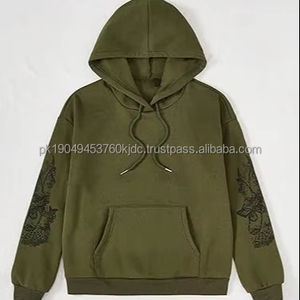 Sweat à capuche oversize en coton 100% pour hommes, sweat-shirt d'hiver en éponge française lourd avec logo personnalisé, taille des épaules tombantes 6XL solide - Product Image 1