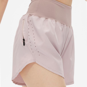 Shorts de sport pour femmes Sultan Boxing, entraînement actif, fitness, volleyball, 2 en 1, course à pied, double couche, shorts de yoga avec poches zippées - Product Image 2