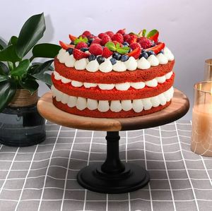 Creative natural wooden <b>cake</b> stand <b>server</b> display for wedding home hotel restaurant birthday party event decoration equipment - Product Image 5