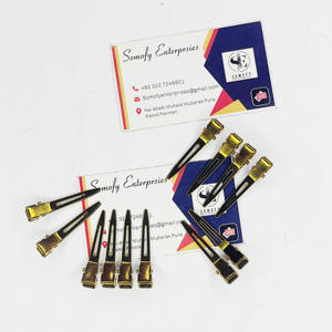 Somofy Enterprises personalizado Metal oro Plasma Acero inoxidable extensión de cabello sostenible Clips herramientas etiqueta - Product Image 2
