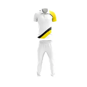 定制板球制服套装短袖衬衫和裤子升华板球制服-定制板球比赛服装