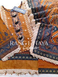 Vestidos cosidos de 3 piezas de Shalwar Kameez pakistaní e indio para mujer de Ssumaira | Rang-e-Haya Premium Lawn - Product Image 6