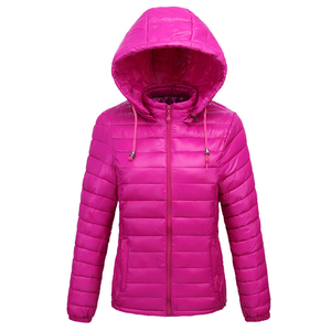 Veste bouffante à col montant personnalisée 2025 pour femmes, veste en coton vierge bon marché, veste à capuche pour l'hiver, motif de style High Street, vente en gros - Product Image 4