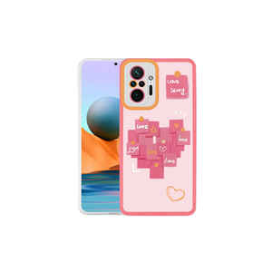 Étui en silicone liquide à motifs Premium M-Fit pour Xiaomi Redmi Note 10 Pro - Histoire d'amour n°2 Anti-empreintes digitales SAFA - Product Image 1