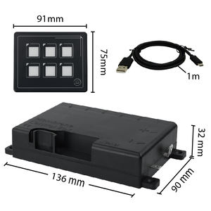 Vente chaude Switch Panels produits contrôle rv switch 12v smart switch panel blue dent control idéal pour la marine - Product Image 6