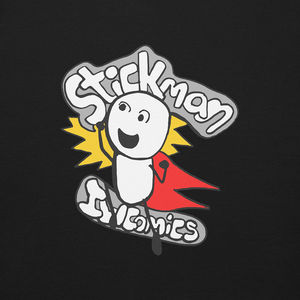 Sudadera Super Stickman para Adultos de 13+ Años, 100% Algodón, Cuello Redondo, Diseño de Superhéroe de Dibujos Animados, Impresión en Serigrafía, Tallas XXS a XL, IW Comics - Product Image 1