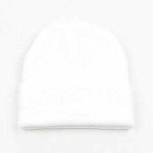 Couleur unie nouveau noir et blanc meilleure qualité conception personnalisée vente chaude laine hiver couleur différente bonnets chapeaux - Product Image 3