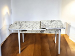 Ensemble de salle à manger de cuisine de luxe pieds en bois massif table en MDF meubles turcs 2026 table allongée gain de place - Product Image 4