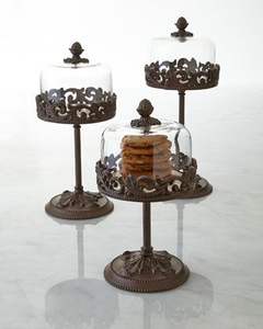 Vintage Antique Cake Stand with Glass Dome Elegant Luxury Cloche Dessert Display Stand for Weddings Parties Bakery Home <b>Decor</b> - Product Image 5