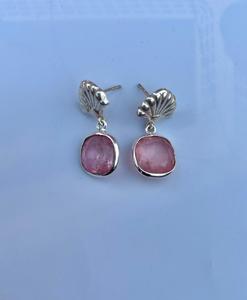 Pendiente hecho a mano de morganita de Plata de Ley 925, hermoso pendiente de mujer. - Product Image 6