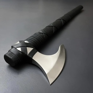 Hache à fendre Jexmoo personnalisée de 19,5 pouces en acier inoxydable, manche en bois de rose, étui en cuir, cadeau d'extérieur, fait à la main, industriel - Product Image 3