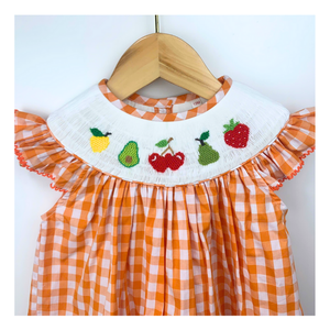 Belles robes smockées OEM boutique Vietnam robe pour bébés filles vêtements personnalisés et respirants en coton smocké faits à la main style été - Product Image 2