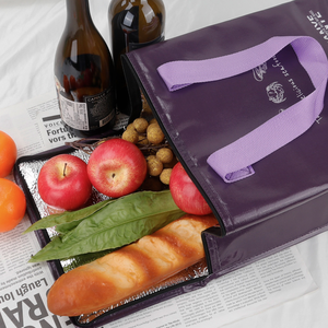 Classic Foldable Insulated Non-Woven Cooler Bag with Zipper Closure - Product Image 5