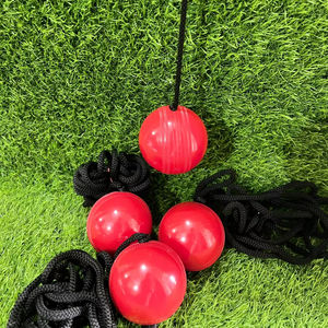 Pelota de Cricket Roja Sintética Estándar para Colgar, con Empaque Personalizado, Cosida para Entrenamiento Deportivo y Uso en Exteriores - Product Image 1