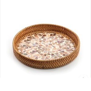 ถาดเสิร์ฟอาหารหินอ่อนพร้อมที่จับโลหะถาดเสิร์ฟอาหารดีไซน์ตามสั่ง - Product Image 4