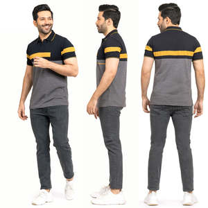 Diferentes diseños de manga corta, último diseño, polos hechos a medida para hombres, polos de talla grande para hombres - Product Image 3