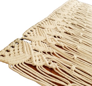 Macrame Window Curtain Coustmized Macrame Door Curtain | Large Wedding Backdrop Wall Hanging Tapestry - Product Image 1