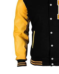 Wholesale Price New Design Varsity Jackets Adults Custom Winter Baseball Letterman Stand <b>Fleece</b> 100% Cotton Custom Color Front - Product Image 6