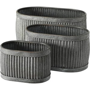 Macetas de Lujo de Metal Galvanizado de Primera Calidad en Oferta, Hechas en India, para Decoración del Hogar, Hoteles, Restaurantes y Jardines - Product Image 1