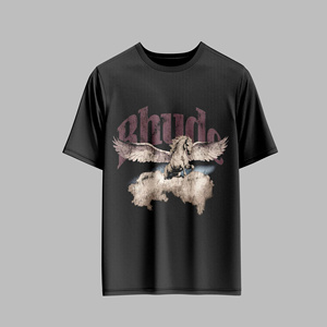 Camiseta Moderna Artística con Estampado Único Inspirado en el Tiempo, Tela Suave, Apta para Atuendos Casuales, Camiseta con Cuello Redondo Estilo Urbano - Product Image 3