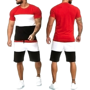 Ensemble short décontracté en coton respirant pour hommes-Short et sweat d'été en gros avec t-shirt à manches courtes - Product Image 3