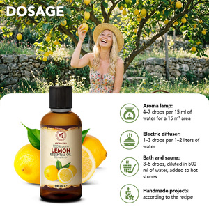 Aromatika Aceite Esencial de Cáscara de Limón 100% Puro Prensado en Frío 100ml Fragancia Cítrica Fresca Aromaterapia Natural para Piel Grasa - Product Image 4