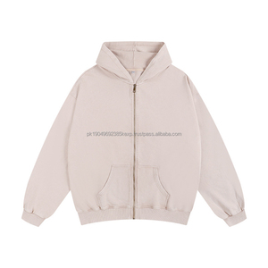 Sweat-shirt à capuche personnalisé pour homme, 100% coton, molleton, pull uni, délavé à l'acide, vintage, pour sweat-shirts et pulls à capuche pour homme - Product Image 5