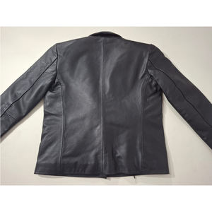 Vestes en cuir pour femmes de haute qualité, logo personnalisé, respirantes, coupe-vent, boutons embossés, réversibles, écologiques, fines, automne-hiver - Product Image 2